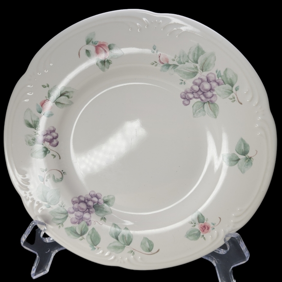 Lot Of 4 Grapevine by Pfaltzgraff 8 1/8" Salad Plates Set of 4 Discontinued EUC - Picture 2 of 7